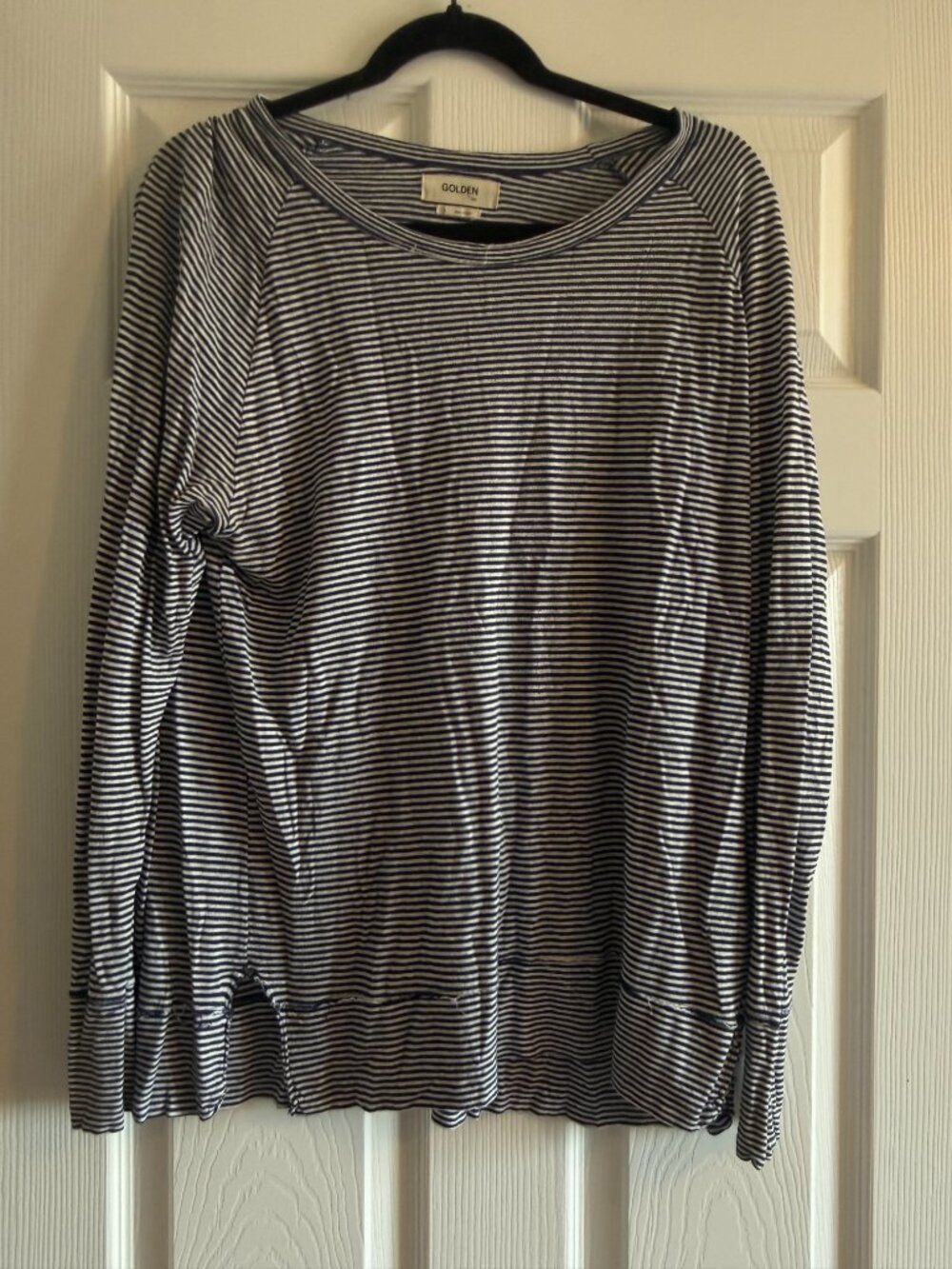 Aritzia Golden by TNA Striped Long Sleeve Top Size S